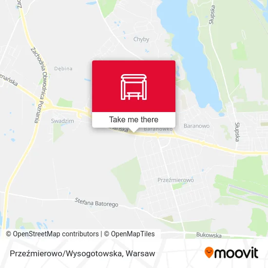 Карта Przeźmierowo/Wysogotowska