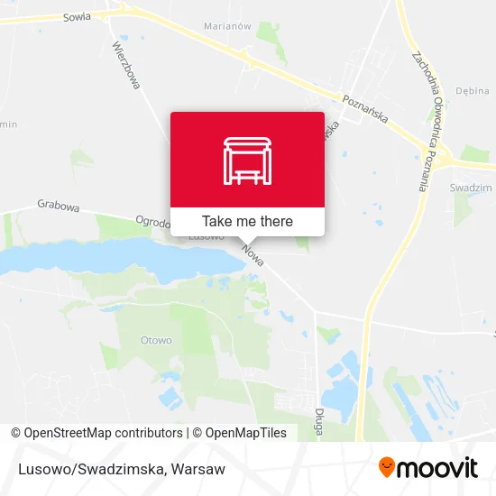 Карта Lusowo/Swadzimska