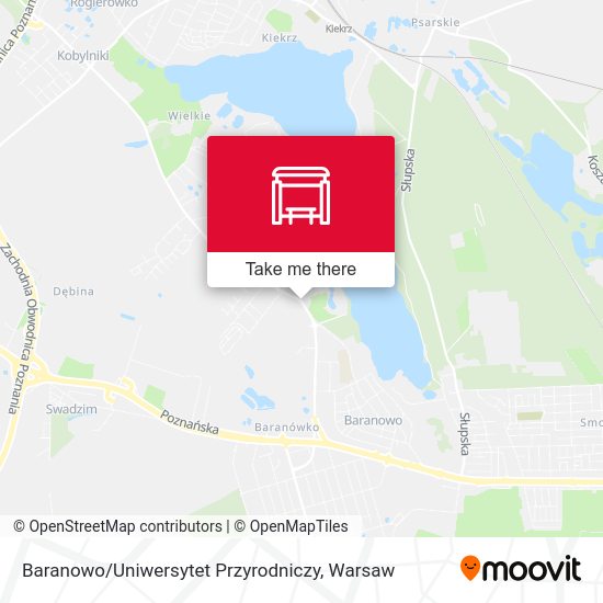 Карта Baranowo / Uniwersytet Przyrodniczy