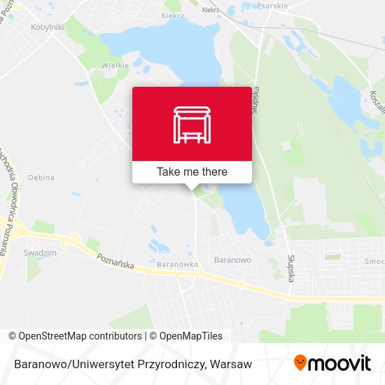 Baranowo / Uniwersytet Przyrodniczy map