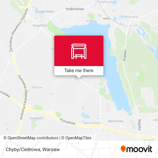 Карта Chyby/Cedrowa