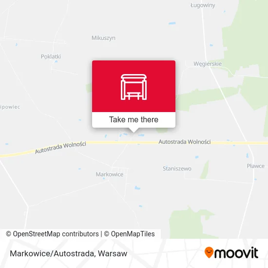 Карта Markowice/Autostrada