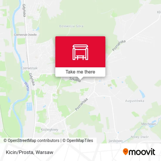 Карта Kicin/Prosta