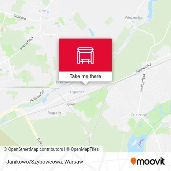 Карта Janikowo/Szybowcowa