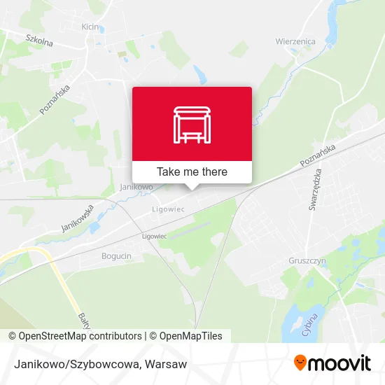 Карта Janikowo/Szybowcowa