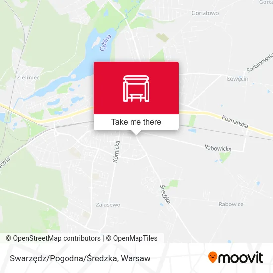 Swarzędz/Pogodna/Średzka map