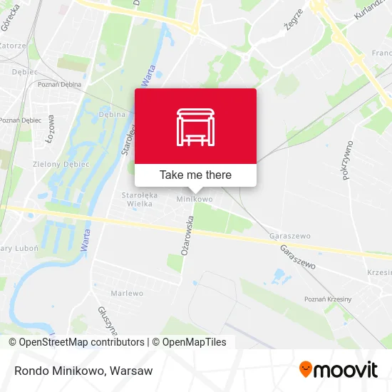 Карта Rondo Minikowo