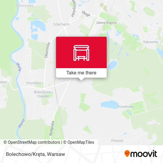 Карта Bolechowo/Kręta