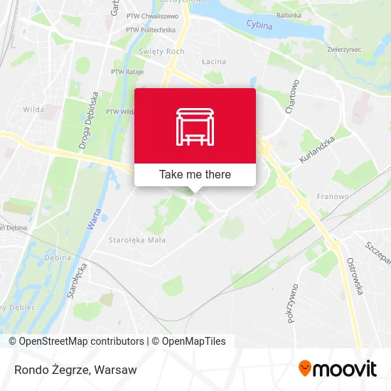 Rondo Żegrze map