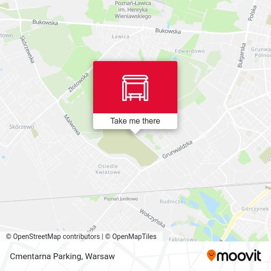 Cmentarna Parking map