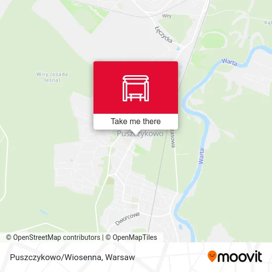 Карта Puszczykowo/Wiosenna