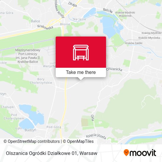 Карта Olszanica Ogródki Działkowe 01