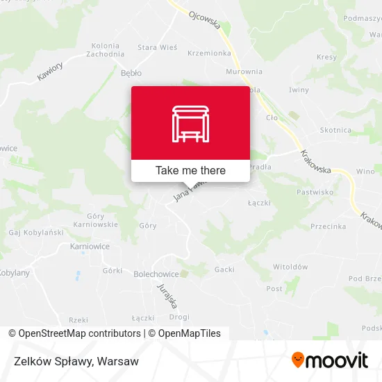 Карта Zelków Spławy