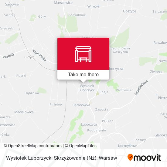 Wysiołek Luborzycki Skrzyżowanie (Nż) map