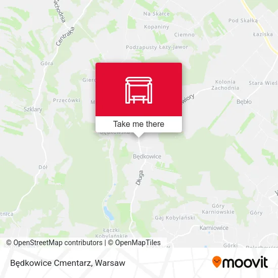 Będkowice Cmentarz map