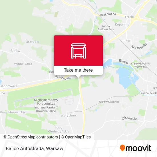 Карта Balice Autostrada