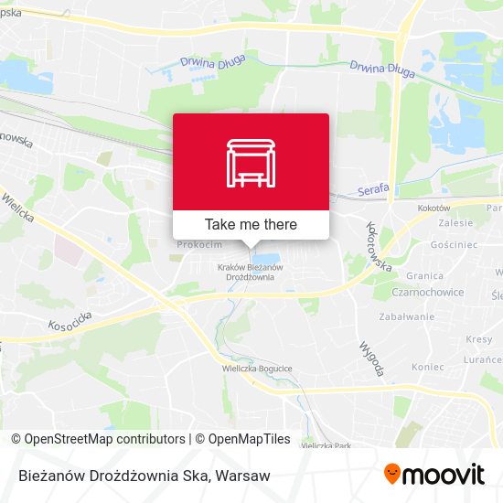 Bieżanów Drożdżownia Ska map