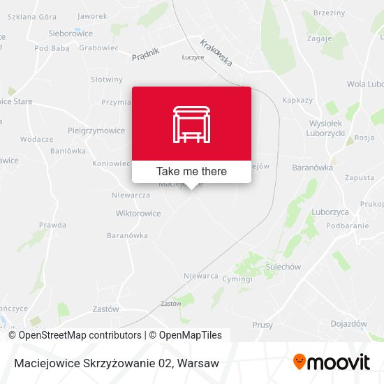 Maciejowice Skrzyżowanie 02 map