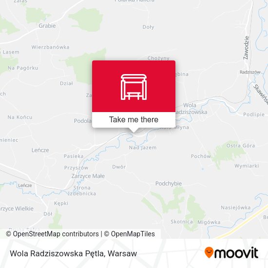 Wola Radziszowska Pętla map