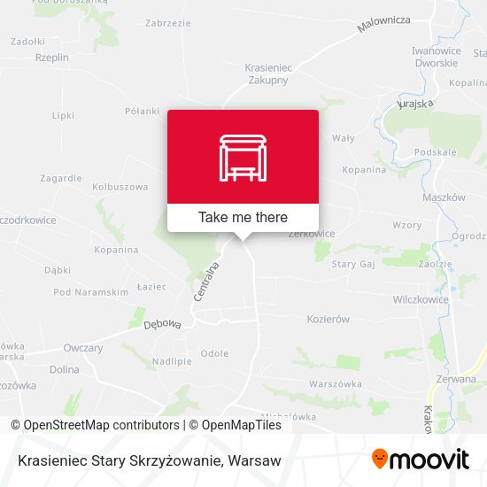 Krasieniec Stary Skrzyżowanie (Nż) map