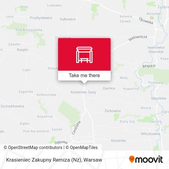 Krasieniec Zakupny Remiza (Nż) map