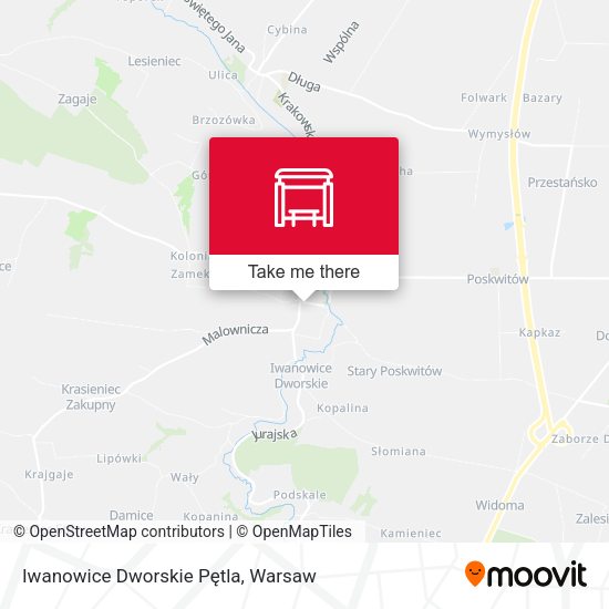 Iwanowice Dworskie Pętla map