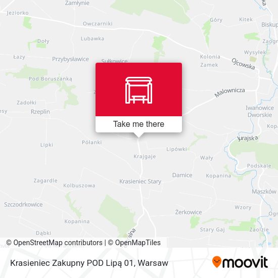 Krasieniec Zakupny POD Lipą map