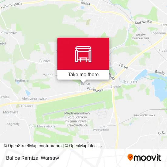 Карта Balice Remiza