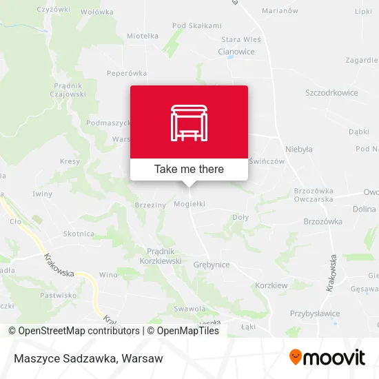 Карта Maszyce Sadzawka