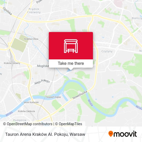 Tauron Arena Kraków Al. Pokoju map