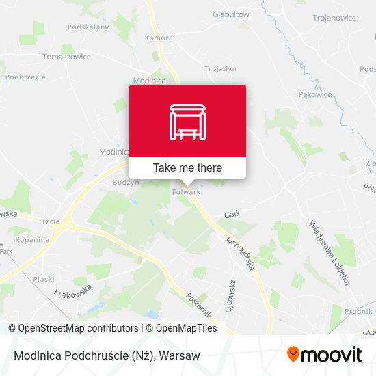 Modlnica Podchruście (Nż) map