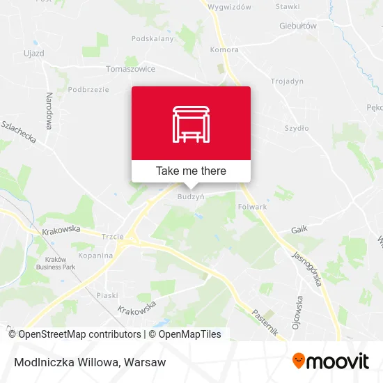 Карта Modlniczka Willowa