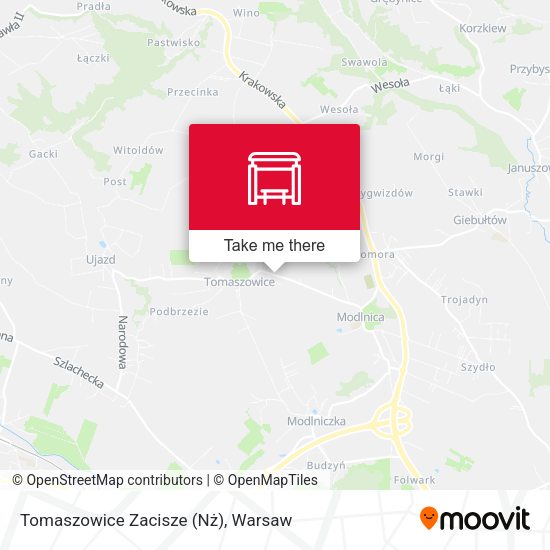 Tomaszowice Zacisze (Nż) map