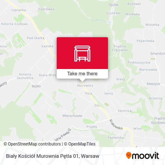 Biały Kościół Murownia Pętla map