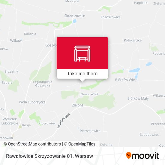 Карта Rawałowice Skrzyżowanie 01