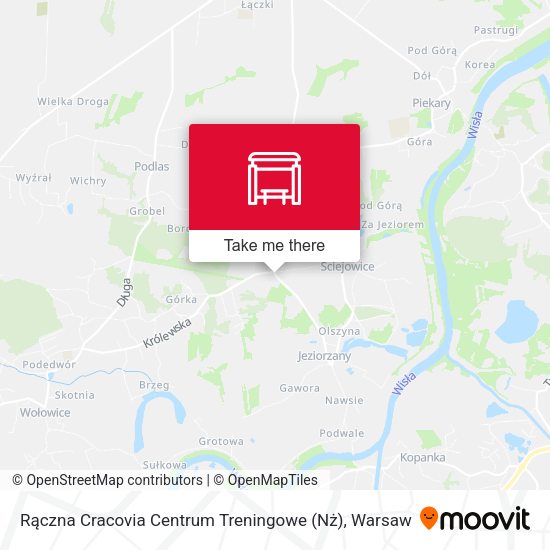 Rączna Cracovia Centrum Treningowe map