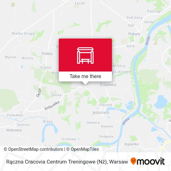 Rączna Cracovia Centrum Treningowe map