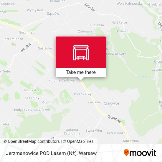 Jerzmanowice POD Lasem (Nż) map