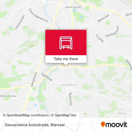Карта Swoszowice Autostrada