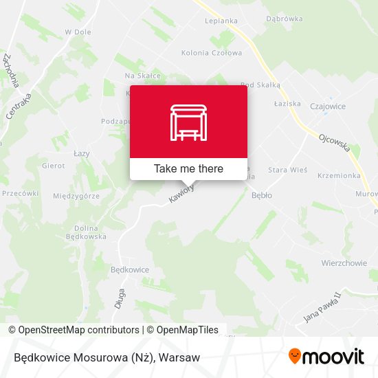 Карта Będkowice Mosurowa (Nż)