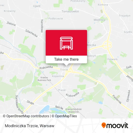 Карта Modlniczka Trzcie