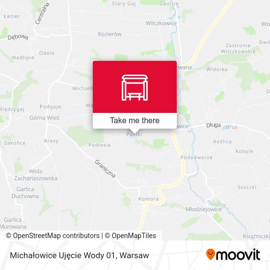 Michałowice Ujęcie Wody map