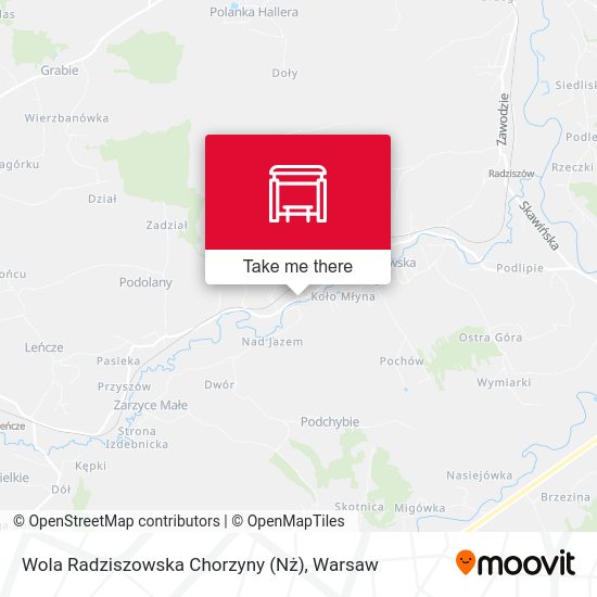 Wola Radziszowska Chorzyny (Nż) map