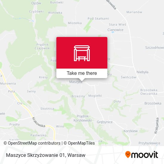 Maszyce Skrzyżowanie 01 map