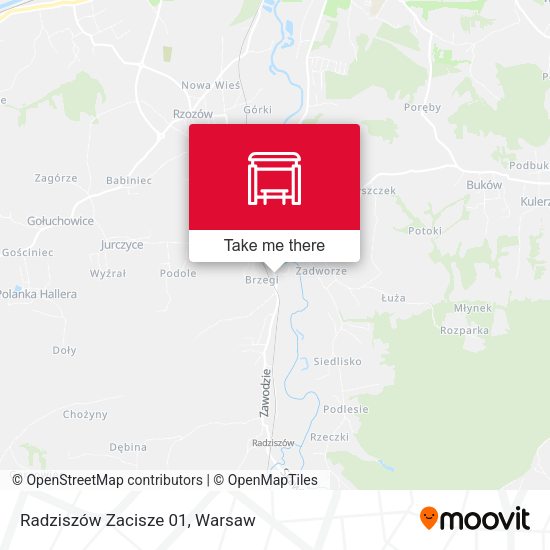 Radziszów Zacisze (Nż) map