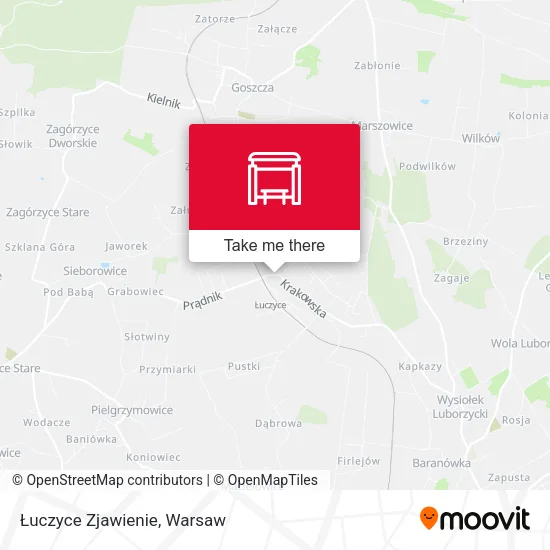 Карта Łuczyce Zjawienie