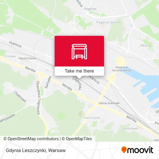 Gdynia Leszczynki map
