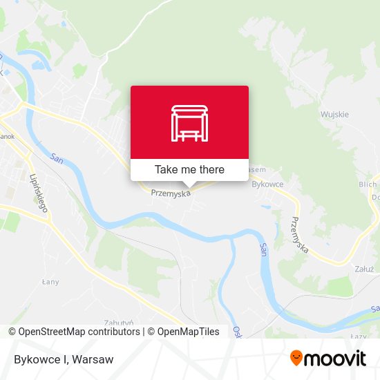 Bykowce I map