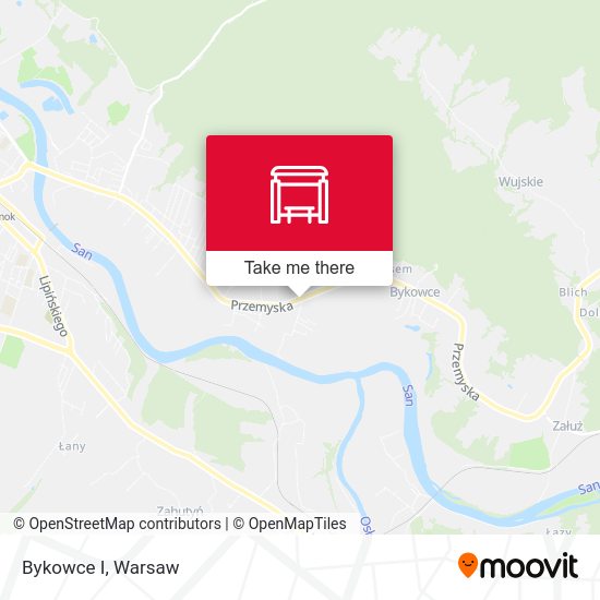 Bykowce I map