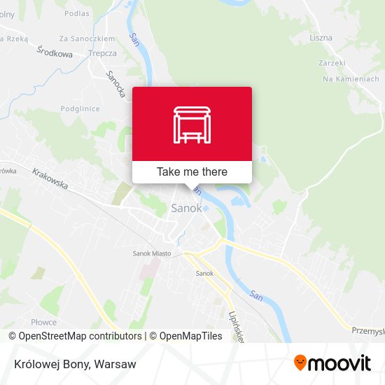 Królowej Bony map